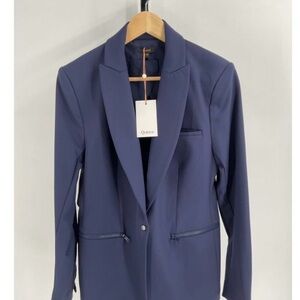 Quince Scuba Single Breasted Navy Blazer NWT Size M
